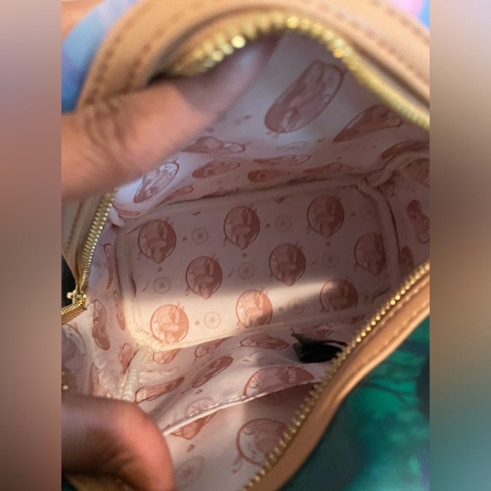 Disney Loungefly Pocohantas measure approximately 9 x 10 inches 4.5 inches deep - Picture 4 of 8